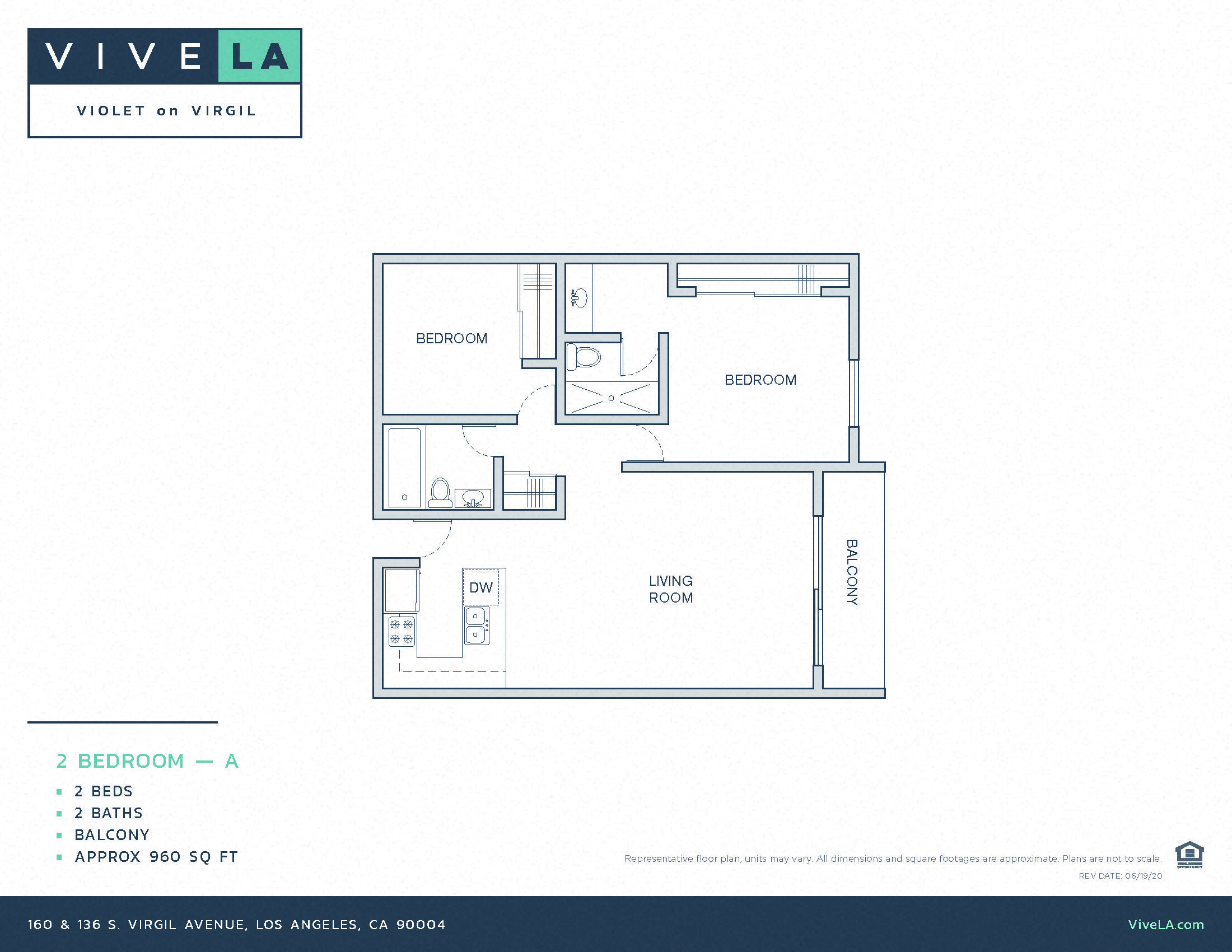 The floor plan for unit 2-348